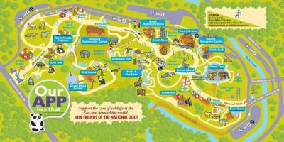 Nemzeti állatkert washington dc térkép