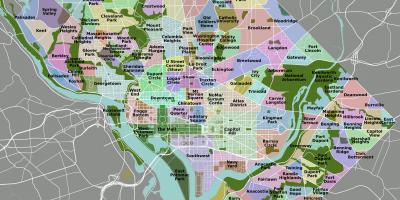 Washington kerületi térkép