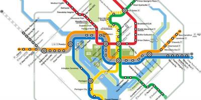 Washington dc vonat térkép