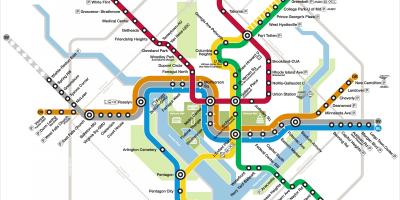 Washington dc metró térkép silver line