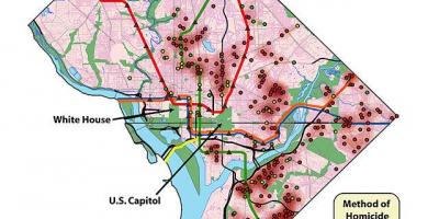 Washington dc rossz környéken térkép