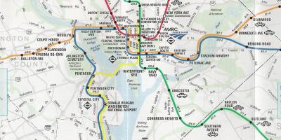 Washington street map a metro állomás