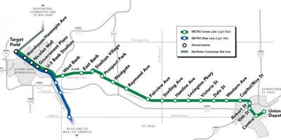 Zöld vonal metro térkép