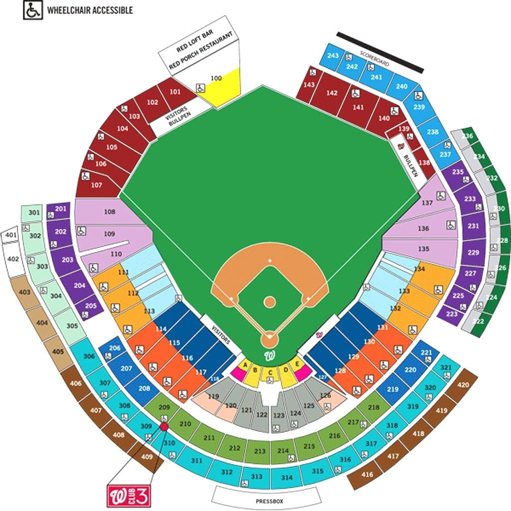 washington nationals stadion térkép