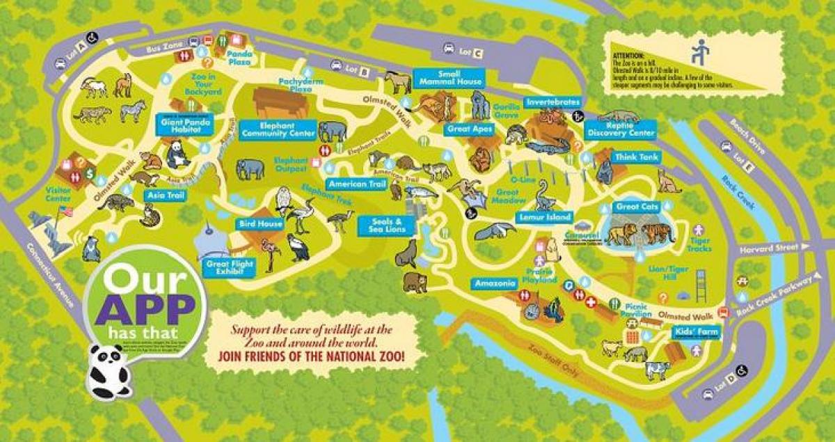nemzeti állatkert washington dc térkép