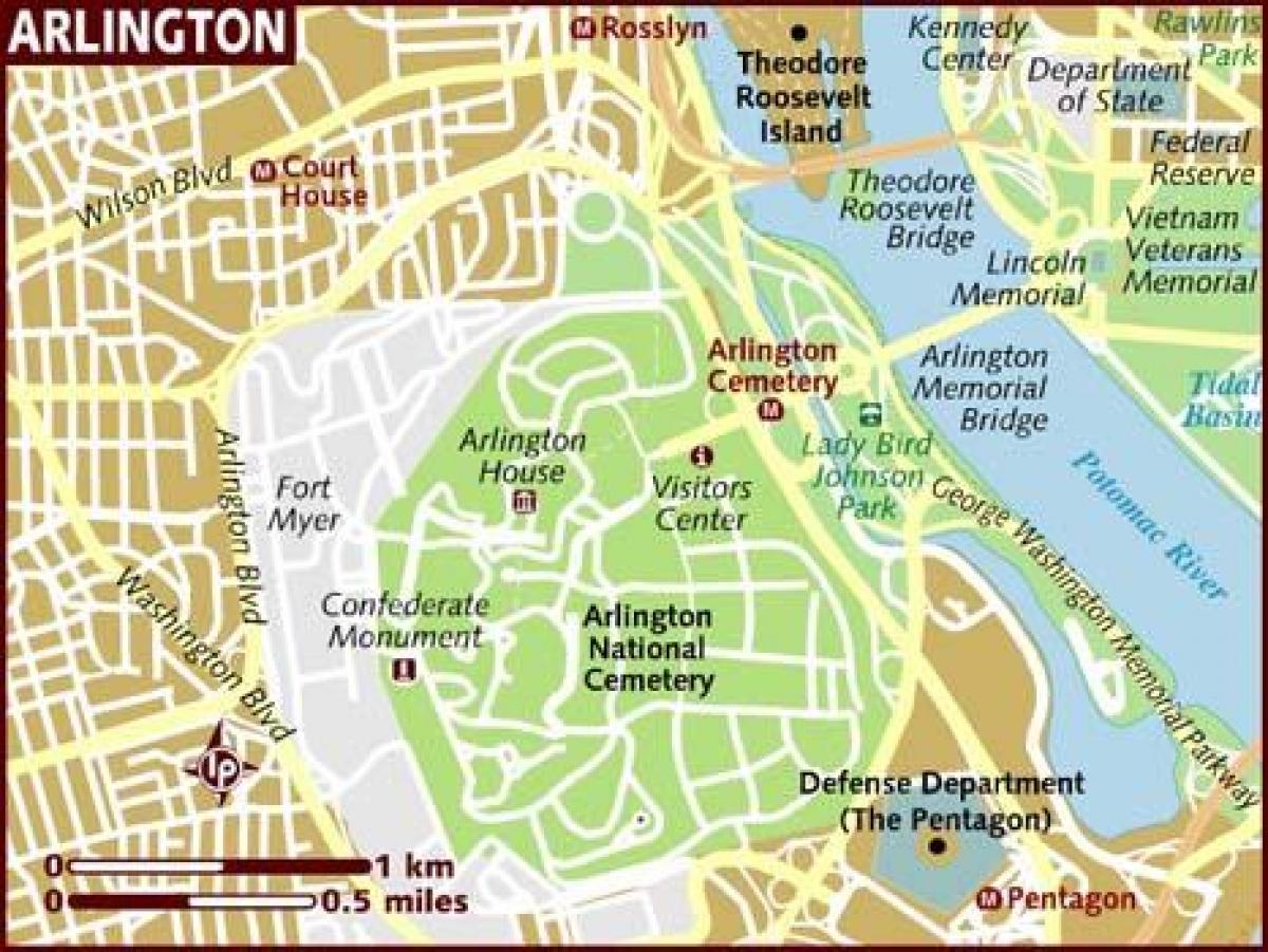 térkép arlington washington dc