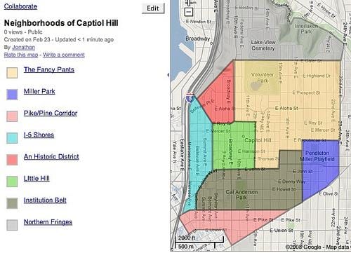 térkép capitol hill környékén
