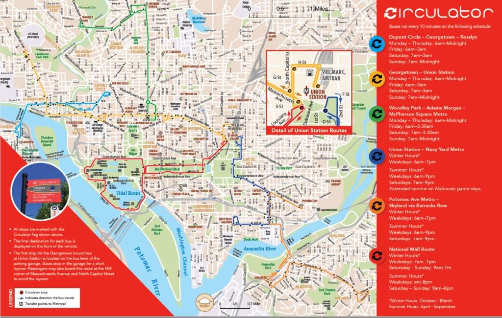 washington dc keringető térkép
