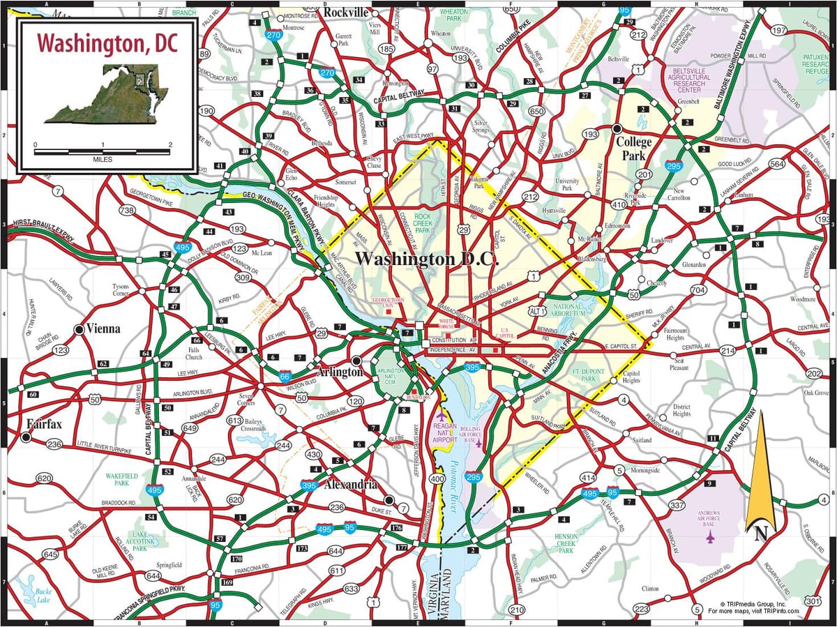washington dc metró térkép utca overlay