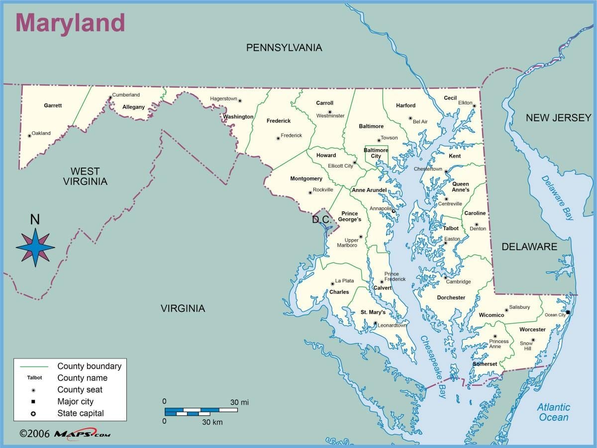 maryland dc térkép