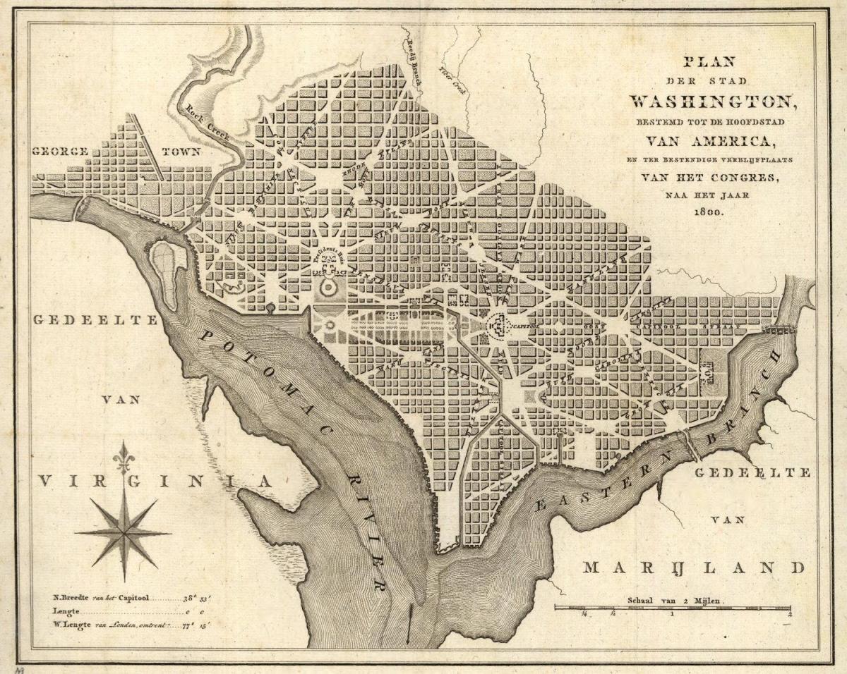 térkép történelmi térkép washington dc