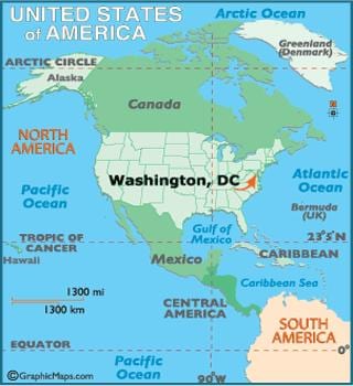 washington a világ térkép