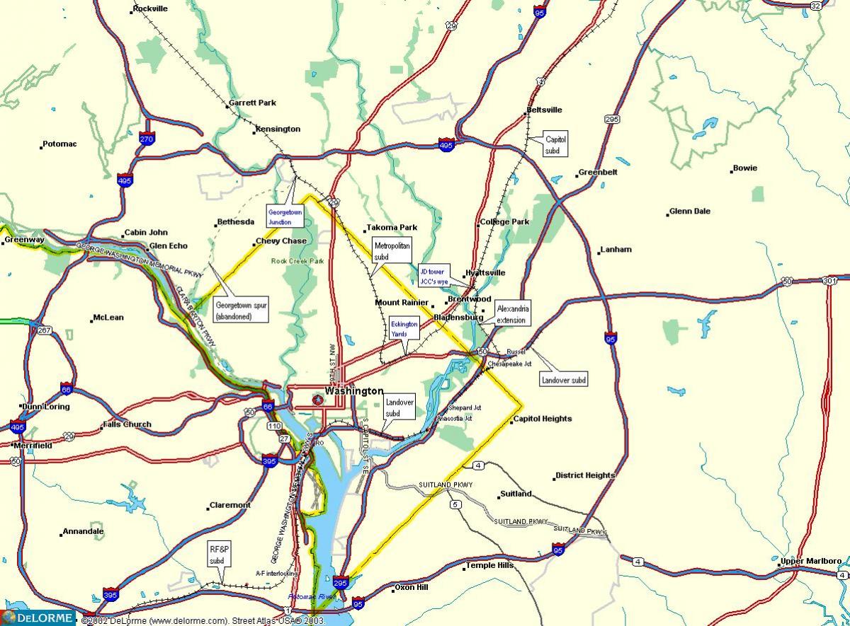 dc vasúti térkép