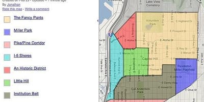 Térkép capitol hill környékén