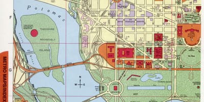 Washington city center térkép