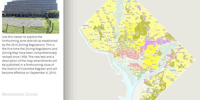 Washington dc övezeti térkép