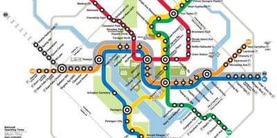 Washington dc metró térkép