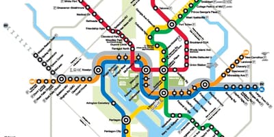 Washington dc metró térkép