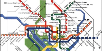 Washington dc metró térkép