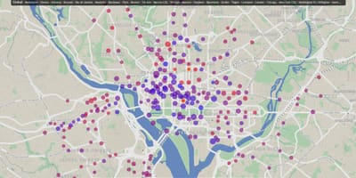 Dc kerékpár kölcsönzés térkép