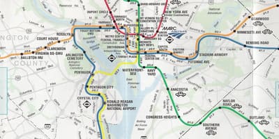 Washington dc térkép metró megálló