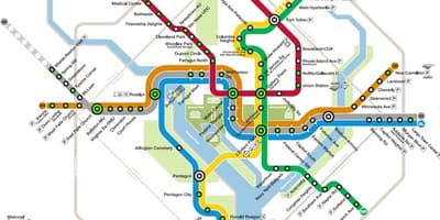 Washington metró térkép