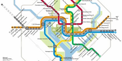 Wash dc metró térkép