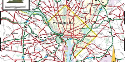 Washington dc metró térkép utca overlay