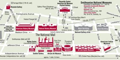 Washingtoni smithsonian térkép