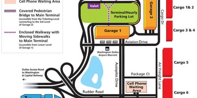 Térkép dulles airport területén