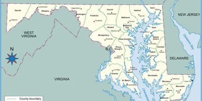 Maryland dc térkép
