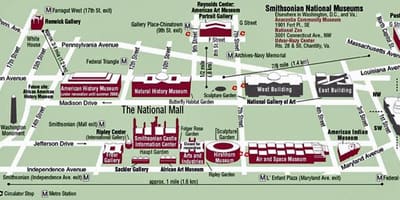 Washington dc kormányzati épületek térkép