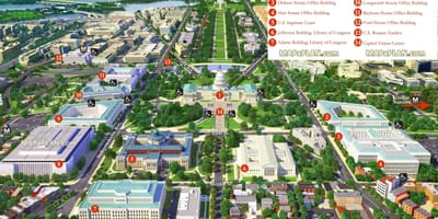 Térkép washington dc 3d