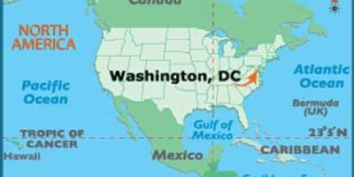 Washington a világ térkép