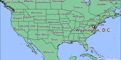 Dc térkép usa-ban
