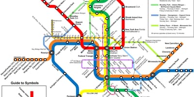 Washington-metro-busz térkép