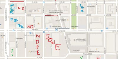 Térkép washington dc mozgássérült parkoló